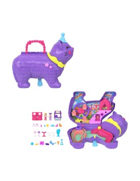 Mattel Polly Pocket: Mini Doll Celebration Kitty Playset (JFT90)