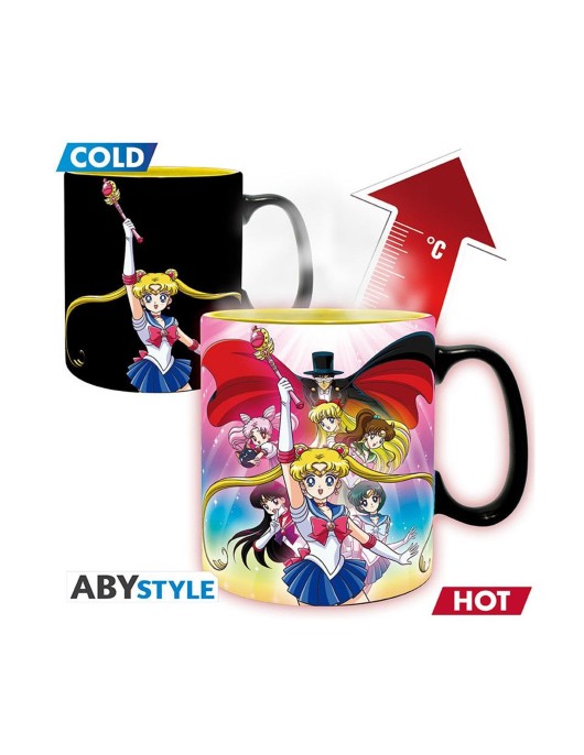 Abysse: Sailor Moon - Sailor Moon Group Heat Change Mug (460ml) (ABYMUGA560)