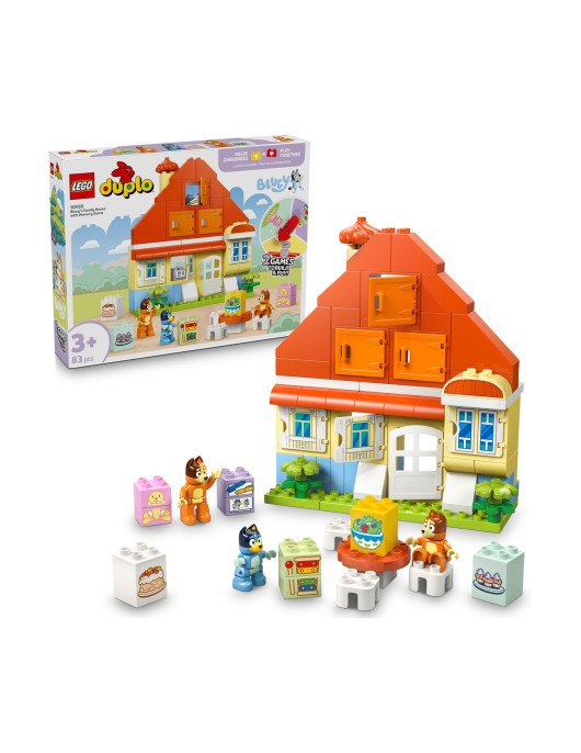 LEGO® DUPLO® Bluey: Bluey’s Family House with Memory Game (10459)