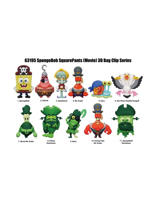 Monogram: The SpongeBob SquarePants Movie: Search for SquarePants (Series1) (Blind Bag/Random) 3D Foam Bag Clips Figures (63195) Monogram: The SpongeBob SquarePants Movie: Search for SquarePants (Series1) (Blind Bag/Random) 3D Foam Bag Clips Figures (63195)