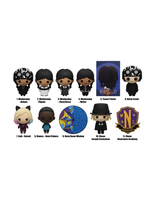 Monogram: Wednesday (Series3) (Blind Bag/Random) 3D Foam Bag Clips Figures (33110)