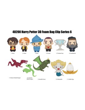 Monogram: Harry Potter (Series6) (Blind Bag/Random) 3D Foam Bag Clips Figures (48200)