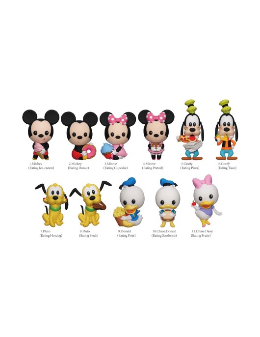 Monogram Disney: Mickey and Friends with Food (Blind Bag/Random) 3D Foam Bag Clips Figures (85510)