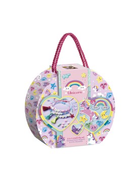 Totum: Unicorn - 2 In 1 Creativity Set Diamond Paint Magnets &amp; A B C Bracelets (TT072213)