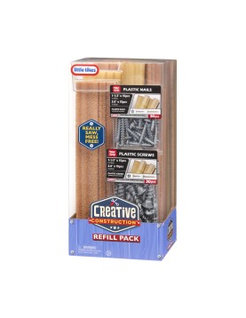 Little Tikes Creative Construction: Refill Pack (Wood-Plastic Screws-Plastic Nails) (643927)