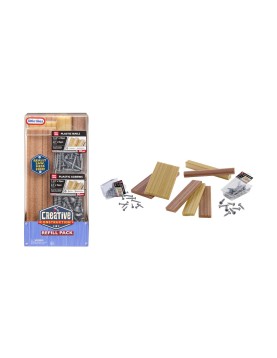 Little Tikes Creative Construction: Refill Pack (Wood-Plastic Screws-Plastic Nails) (643927)