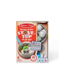 Melissa &amp; Doug Pretend Play: Non-Wood Simmer &amp; Stir Stove-Top Play Set (Color Reveal Water Wow!) (6074892)