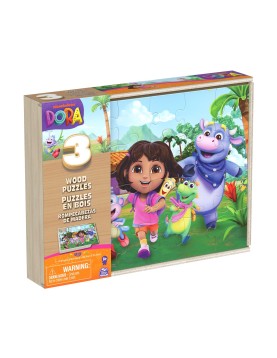 Spin Master Dora: Board Games - 3 Wood Puzzles (6071059)