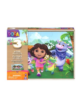 Spin Master Dora: Board Games - 3 Wood Puzzles (6071059)