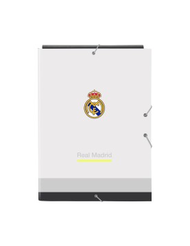 Safta: Real Madrid 25/26 Home Kit - Folio Cardboard Elastic Binder (512554068)