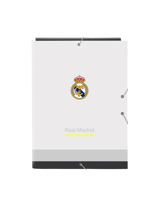 Safta: Real Madrid 25/26 Home Kit - Folio Cardboard Elastic Binder (512554068)