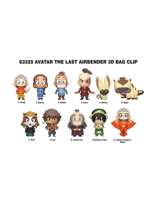 Monogram: Avatar The Last Airbender (Series1) (Blind Bag/Random) 3D Foam Bag Clips Figures (63325)