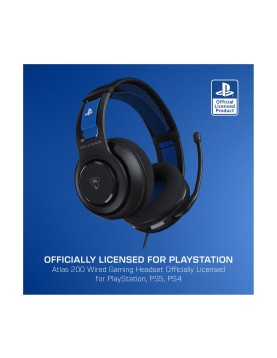 Turtle Beach: Atlas 200 - Wired Gaming Headset [For PS, PC] (Color: Black)