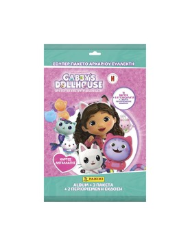 Panini Gabby's Dollhouse: Starter Pack (1 binder, 3 packs of 5 cards plus 2 limited edition cards)