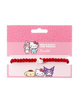 Carat Shop Hello Kitty - Red Bead Bracelet with Hello Kitty - Charm (HKBB0001)