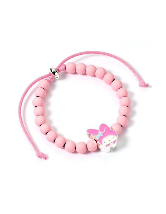 Carat Shop Hello Kitty - Pink Beaded Bracelet with My Melody Charm (HKBB0002)