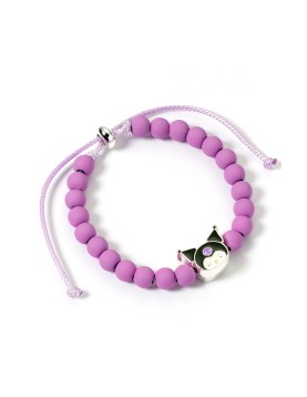 Carat Shop Hello Kitty - Purple Beaded Bracelet with Kuromi Charm (HKBB0003)