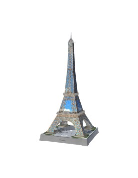 Ravensburger 3D Puzzle: 3D Iconics - Eiffel Tower Night Edition (216pcs)