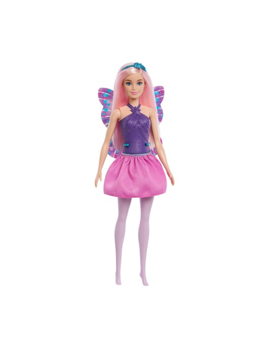 Mattel Barbie: Fairy Ballerina – Purple Dress & Pink Hair Doll (JKB62)