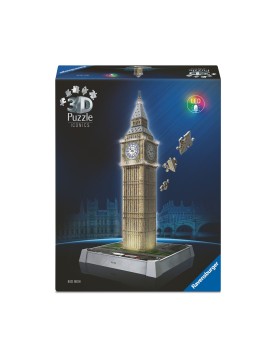 Ravensburger 3D Puzzle: 3D Iconics - Big Ben Night Edition (216pcs) (12008025)