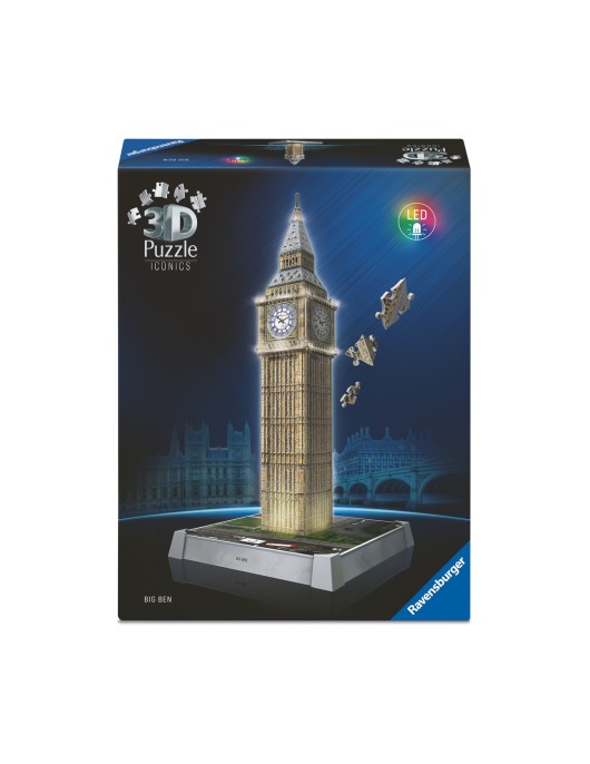 Ravensburger 3D Puzzle: 3D Iconics - Big Ben Night Edition (216pcs) (12008025)
