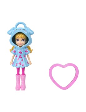 Mattel Polly Pocket: Tiny Worlds - Cherry Blue Dress Doll (JKC59)