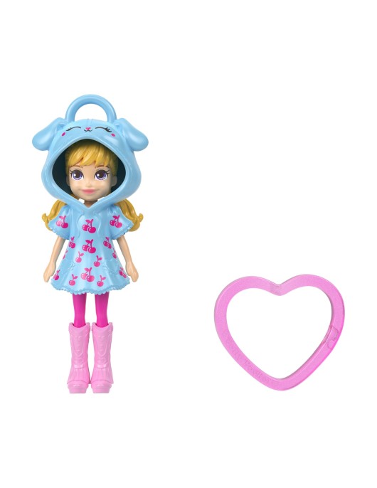 Mattel Polly Pocket: Tiny Worlds - Cherry Blue Dress Doll (JKC59)