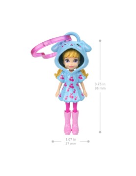 Mattel Polly Pocket: Tiny Worlds - Cherry Blue Dress Doll (JKC59)