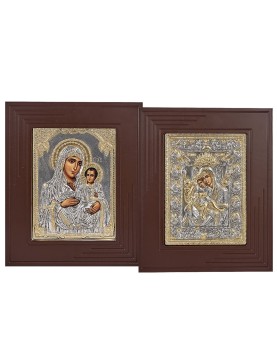 Θρησκευτική Εικόνα Χρυσό Κάδρο Γίγας Ξύλο-Μέταλλο 47x39cm Homie 321410