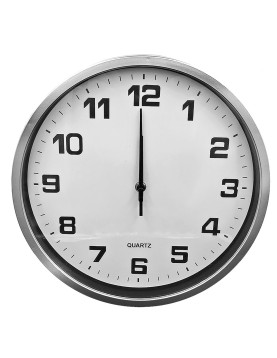 Ρολόι Τοίχου Ασημί ø30cm Homie 321864