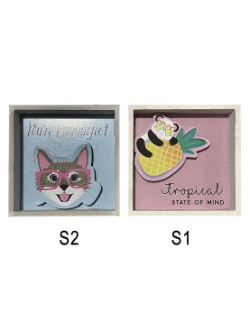 Κάδρο με Funny Σχέδια 13x13cm Homie 321945