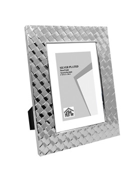 Κορνίζα Επάργυρη Καρό 10x15cm Homie 321951