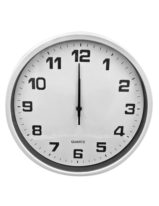 Ρολόι Τοίχου Λευκό ø30cm Homie 322017
