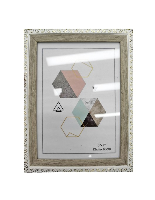 Κορνίζα Πλαστική Τύπου Ξύλο 13x18cm Homie 322058