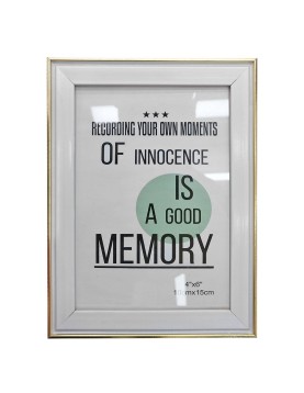 Κορνίζα Πλαστική Τύπου Αλουμινίου 10x15cm Homie 322060