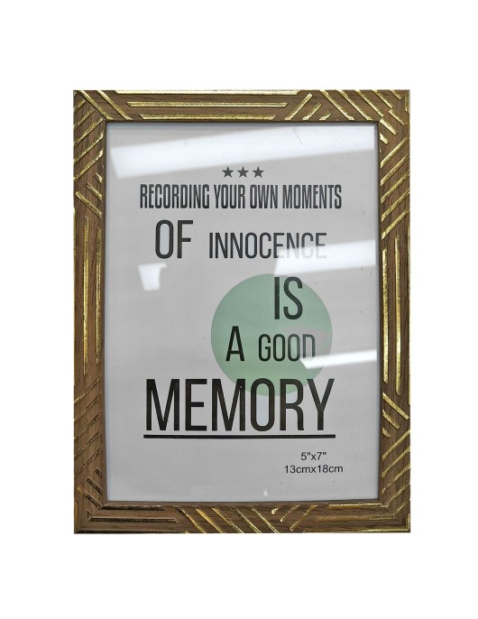 Κορνίζα Πλαστική Τύπου Ξύλο Σκούρο 13x18cm Homie 322064