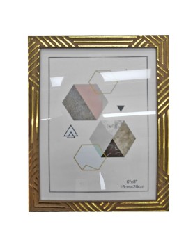 Κορνίζα Πλαστική Τύπου Ξύλο Σκούρο 15x20cm Homie 322065