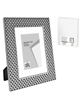 Κορνίζα Επάργυρη Καρό Πλέξη 13x18cm Homie 322071