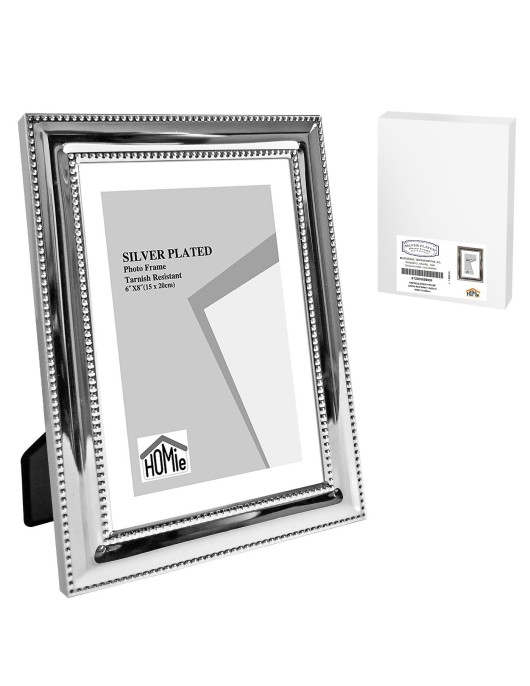 Κορνίζα Επάργυρη με Διπλό Κέντημα 15x20cm Homie 322078