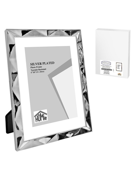 Κορνίζα Επάργυρη Πολύγωνο Σχέδιο 15x20cm Homie 322087