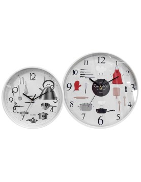 Ρολόι Τοίχου για Κουζίνα ø29cm Homie 322095