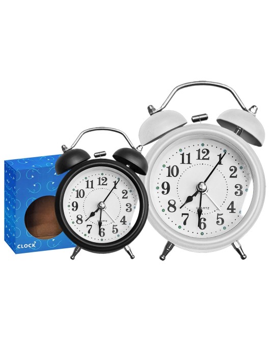 Ρολόι Ξυπνητήρι Μεταλλικό 12cm Homie 32396