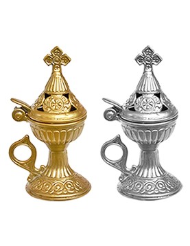 Θυμιατό Λιβανιστήρι Εκκλησιαστικό Μεταλλικό 15x6,5cm Homie 32404