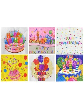 Χαρτοπετσέτες Πάρτυ πακ=20τεμ 33x33cm Homie 3763