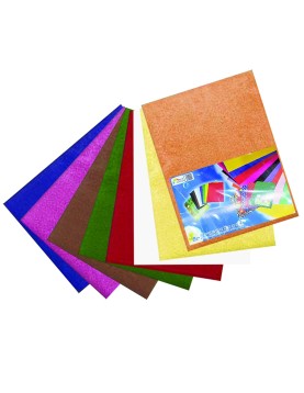 Φύλλα Βελουτέ σετ=10 Χρώματα 25x35cm JustNote 381973