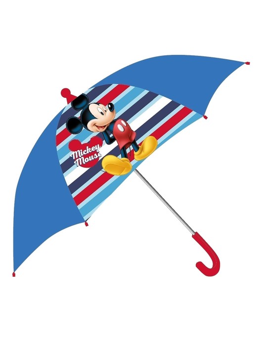 Ομπρέλα Mickey Μπλε-Γραμμές H55cm ø70cm Disney WD21486
