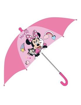 Ομπρέλα Minnie Ροζ-Άσπρο H55cm ø70cm Disney WD21488