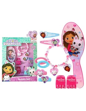 Σετ Αξεσουάρ Ομορφιάς 11τεμ Gabbys Dollhouse 24x18x3,5cm Gabbys Dollhouse