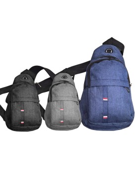 Τσαντάκι Ώμου Χιαστί 3 zip 30x16x10cm 4teen4ty 401406