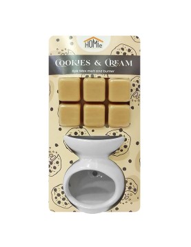 Βάση με Αρωματικό wax Melt Cookies &amp; Cream 6 Κύβοι Homie 423058